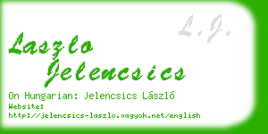 laszlo jelencsics business card